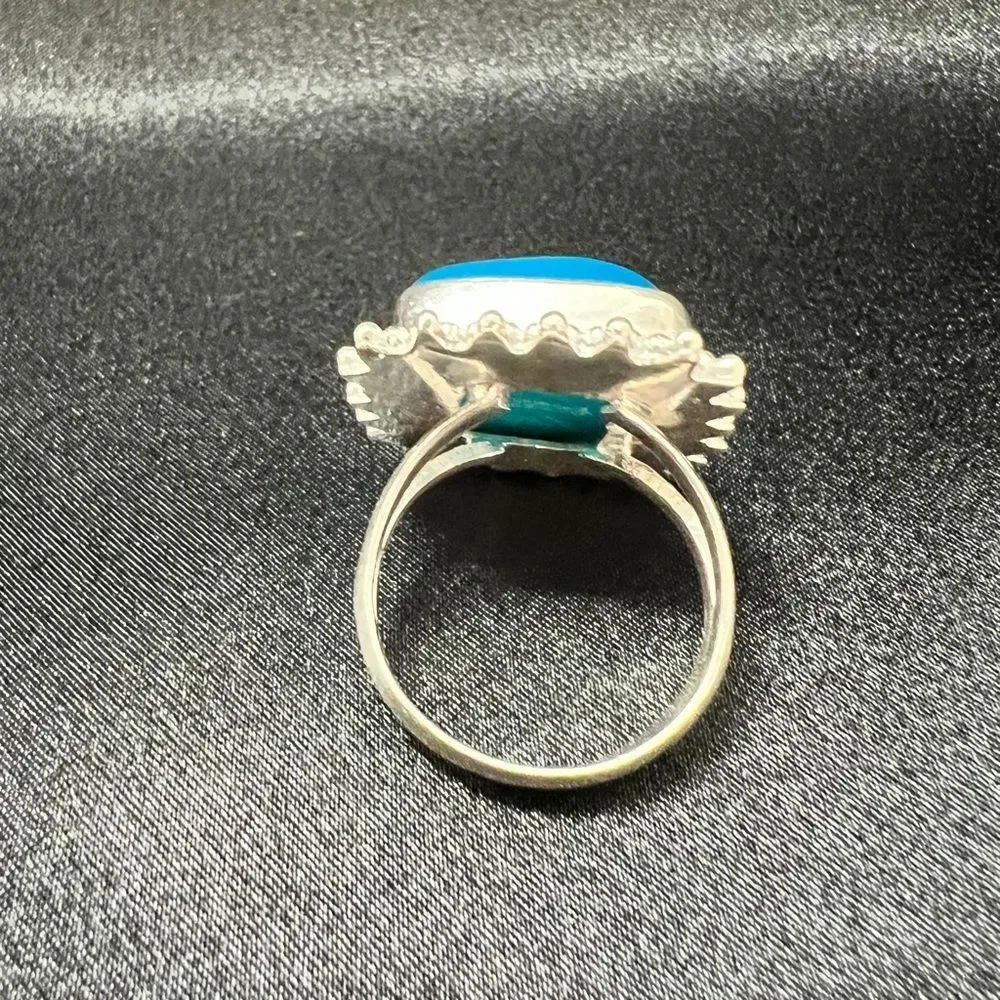 Sterling Silver Genuine Botswana Agate Gemstone Handmade Jewelry Ring Size 8.5 - Picture 6 of 10